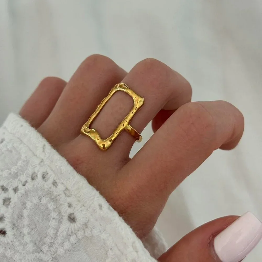 Sku:0166‎ vintage ring made of high-quality materials stainless steel Waterproof